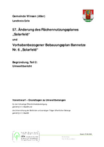 Entwurf - Begründung Teil 2 - Umweltbericht