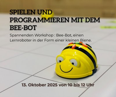 Themenbild zu „Spielen und Programmieren mit dem Bee-Bot“