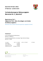 Entwurf - Begründung Teil 1 - Textteil