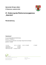 Entwurf - 57. Änderung des Flächennutzungsplanes - Planzeichnung