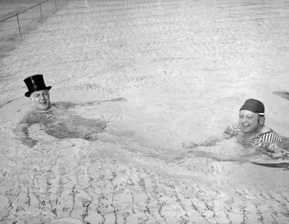 Bau des Winser Freibades Bau des Winser Freibades