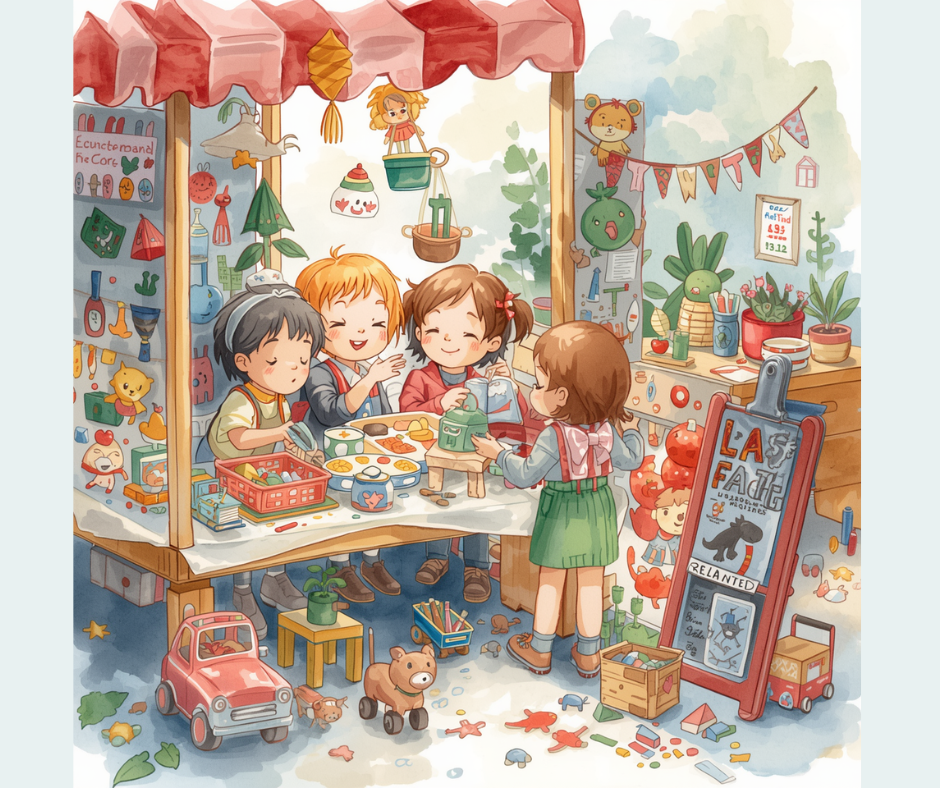 Verkaufsstand Kinderflohmarkt