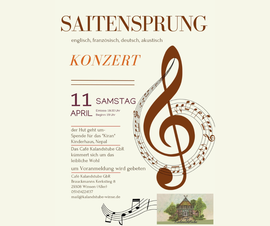 Plakat zum Konzert