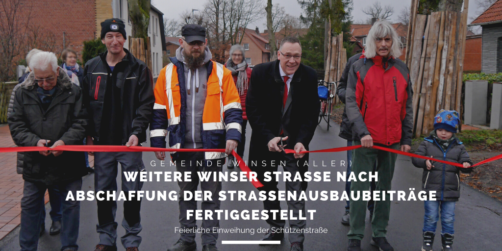 Einweihung Schützenstraße: Das Rote Band wird durchschnitten