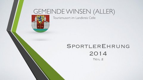 Sportlerehrung 2014 - Teil 2